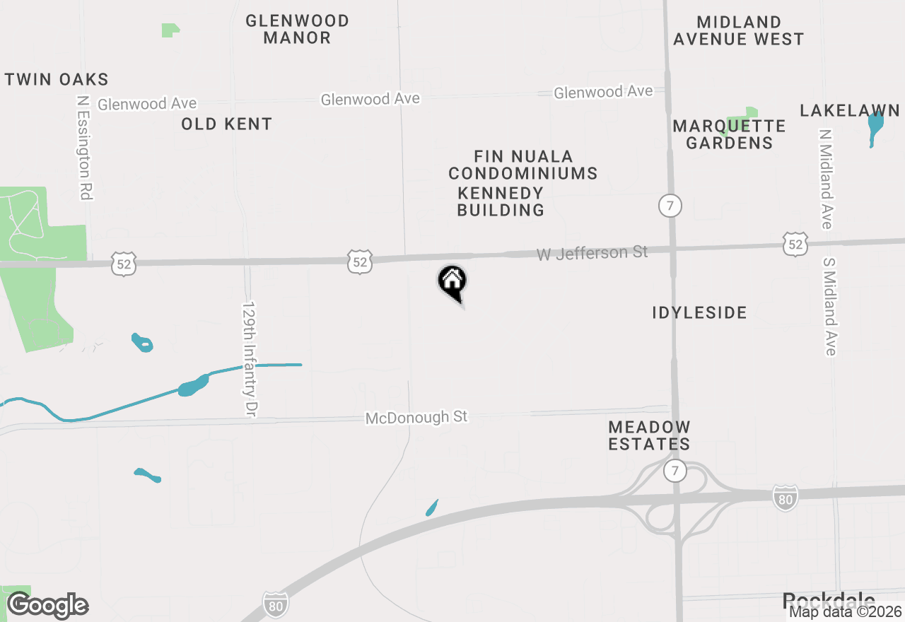 Map of 2314 Webster Avenue, Joliet, IL 60436
