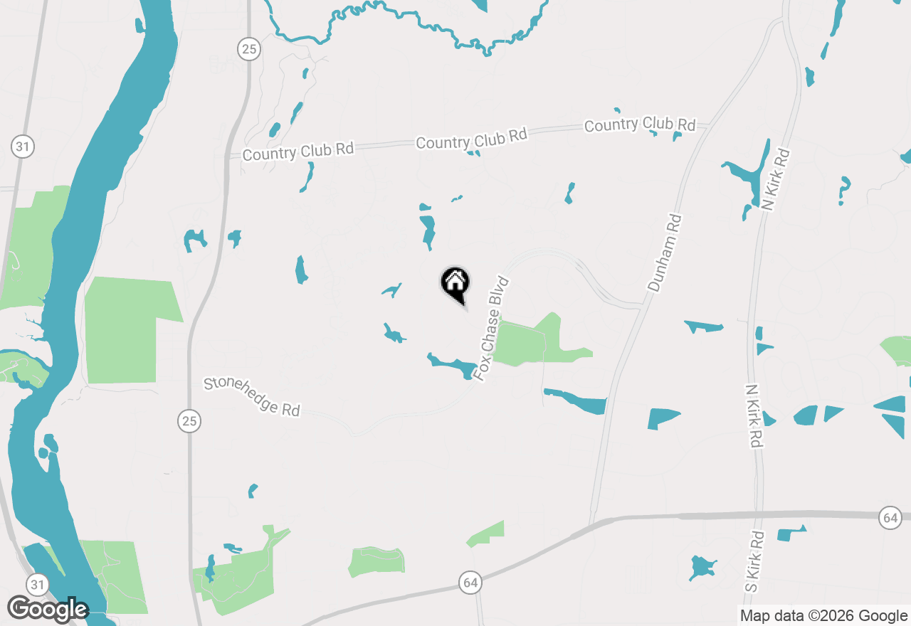 Map of 1315 Hawkins Court, St. Charles, IL 60174