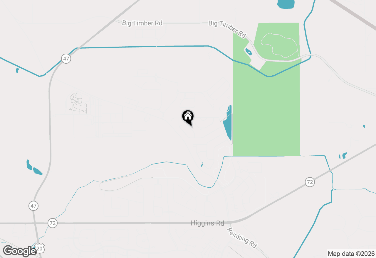 Map of 1093 Glendale Road, Pingree Grove, IL 60140