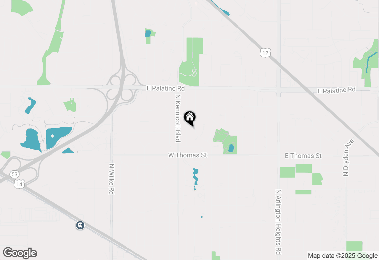 Map of 1531 N Kaspar Avenue, Arlington Heights, IL 60004