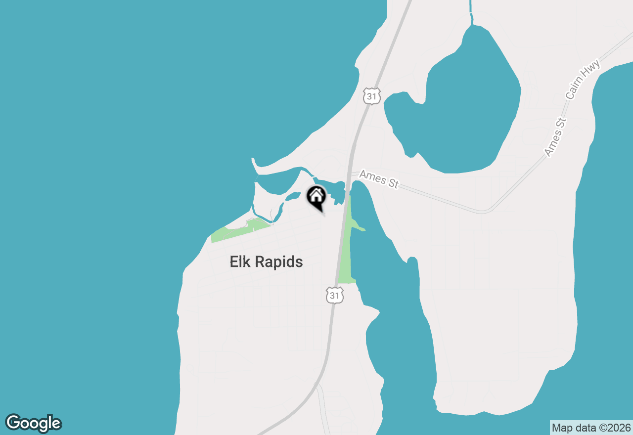 Map of 105 River Street, Elk Rapids, MI 49629