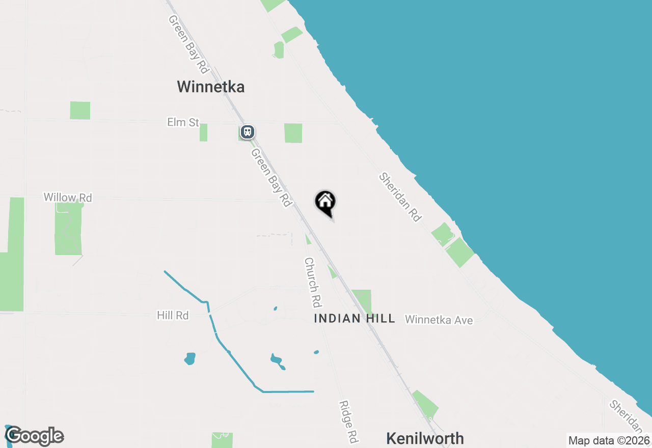 Map of 574 Orchard Lane, Winnetka, IL 60093