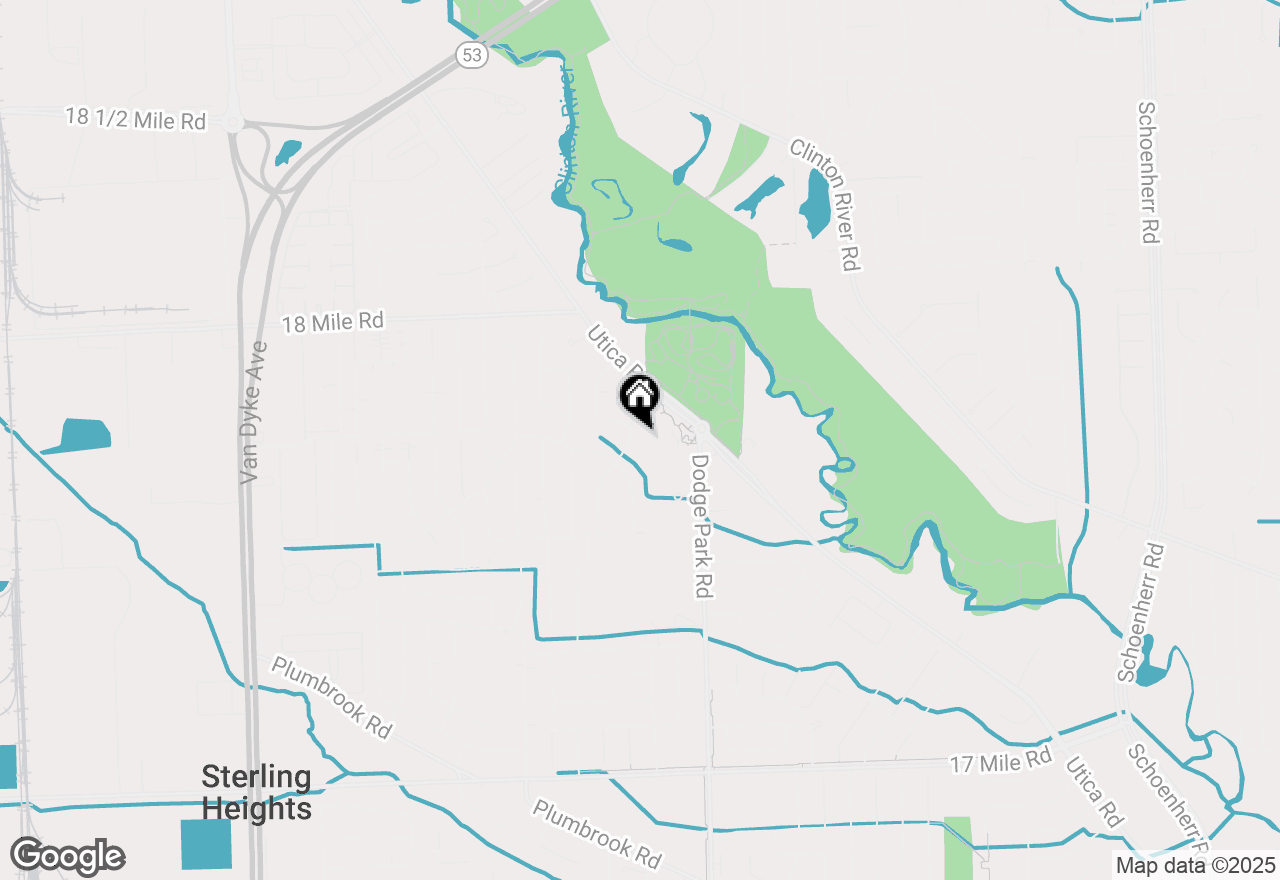 Map of 40408 Diane Drive, Sterling Heights, MI 48313