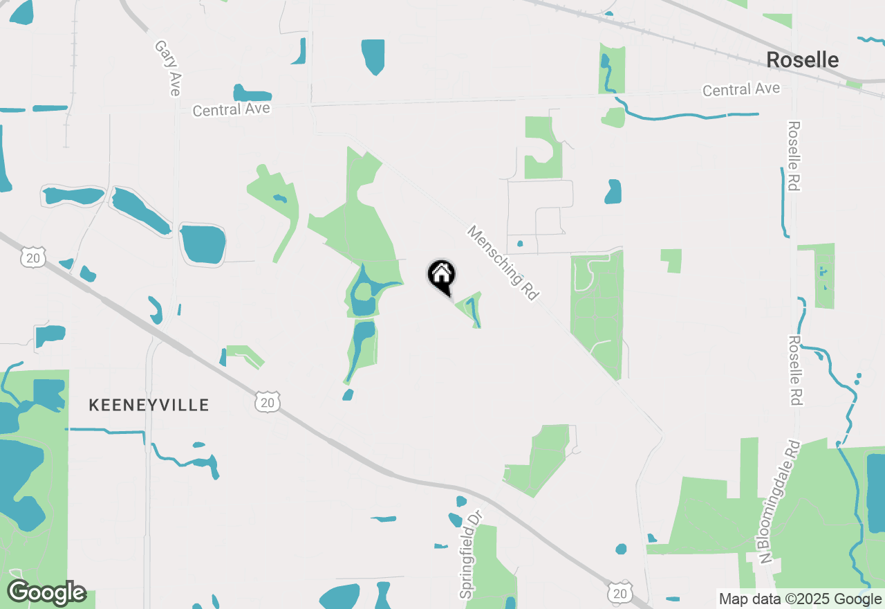 Map of 865 W Bryn Mawr Avenue, Roselle, IL 60172