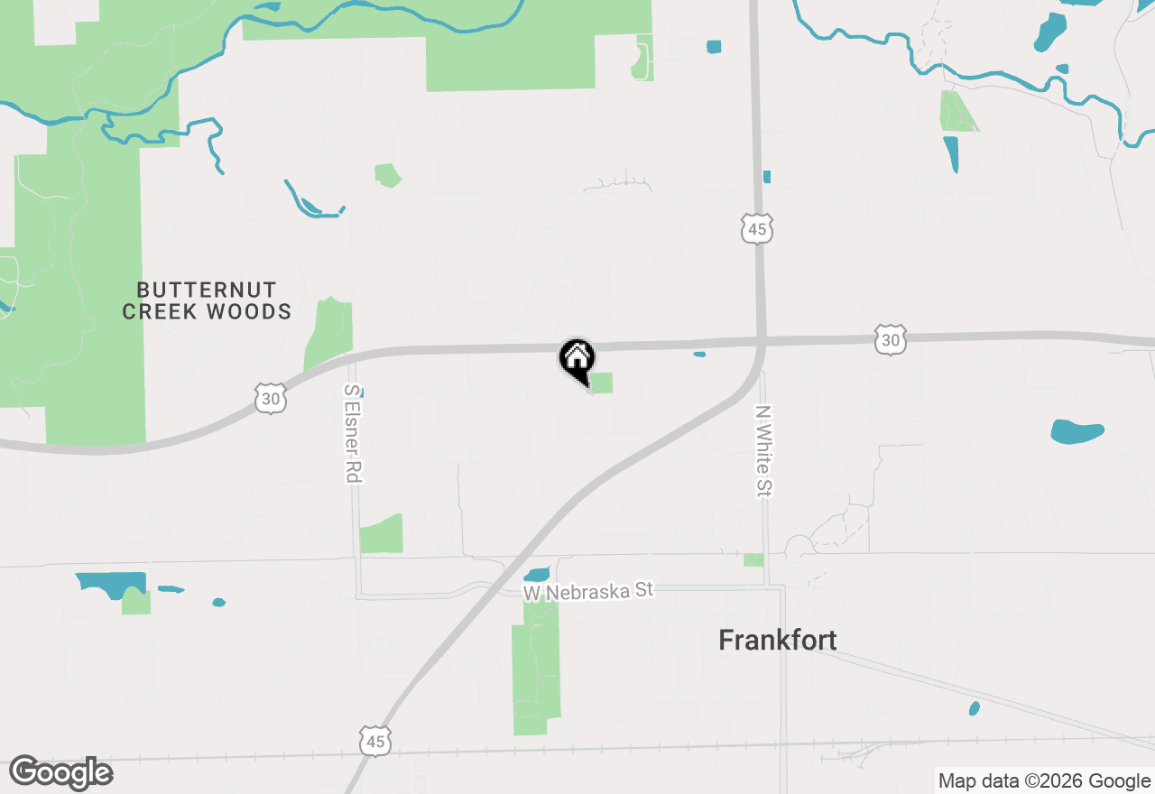 Map of 254 Willow Street, Frankfort, IL 60423
