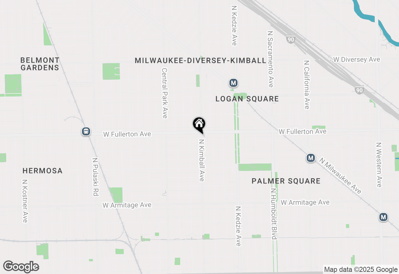 Map of 2342 N Kimball Avenue, Chicago, IL 60647