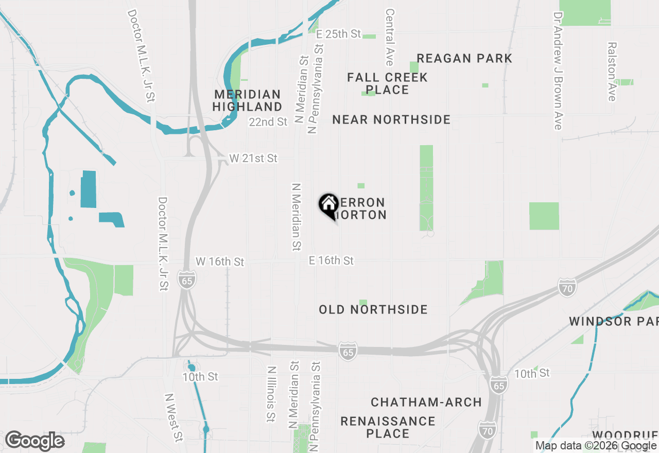 Map of 1717 N Talbott Street, Indianapolis, IN 46202