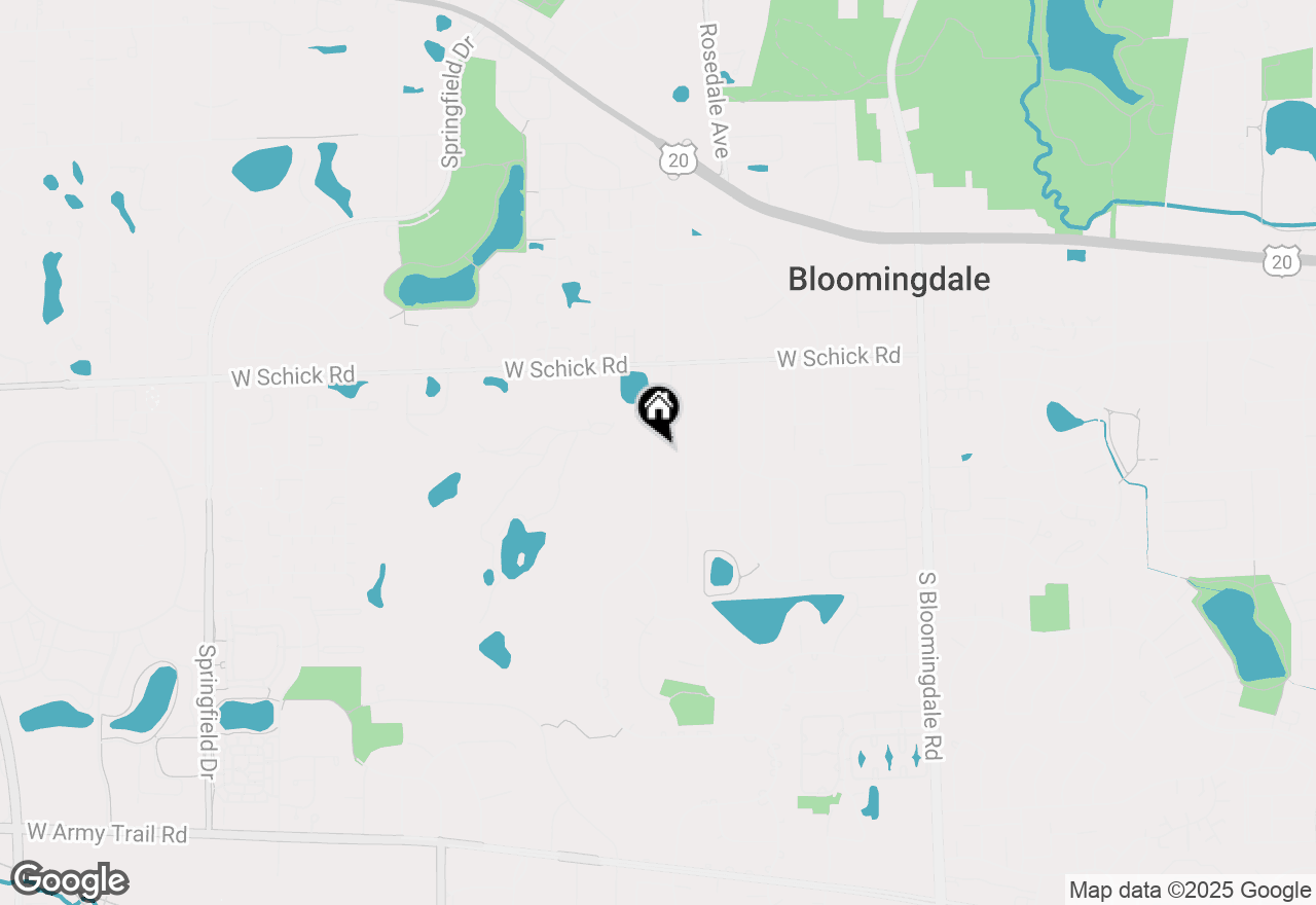 Map of 177 Cardinal Drive, Bloomingdale, IL 60108