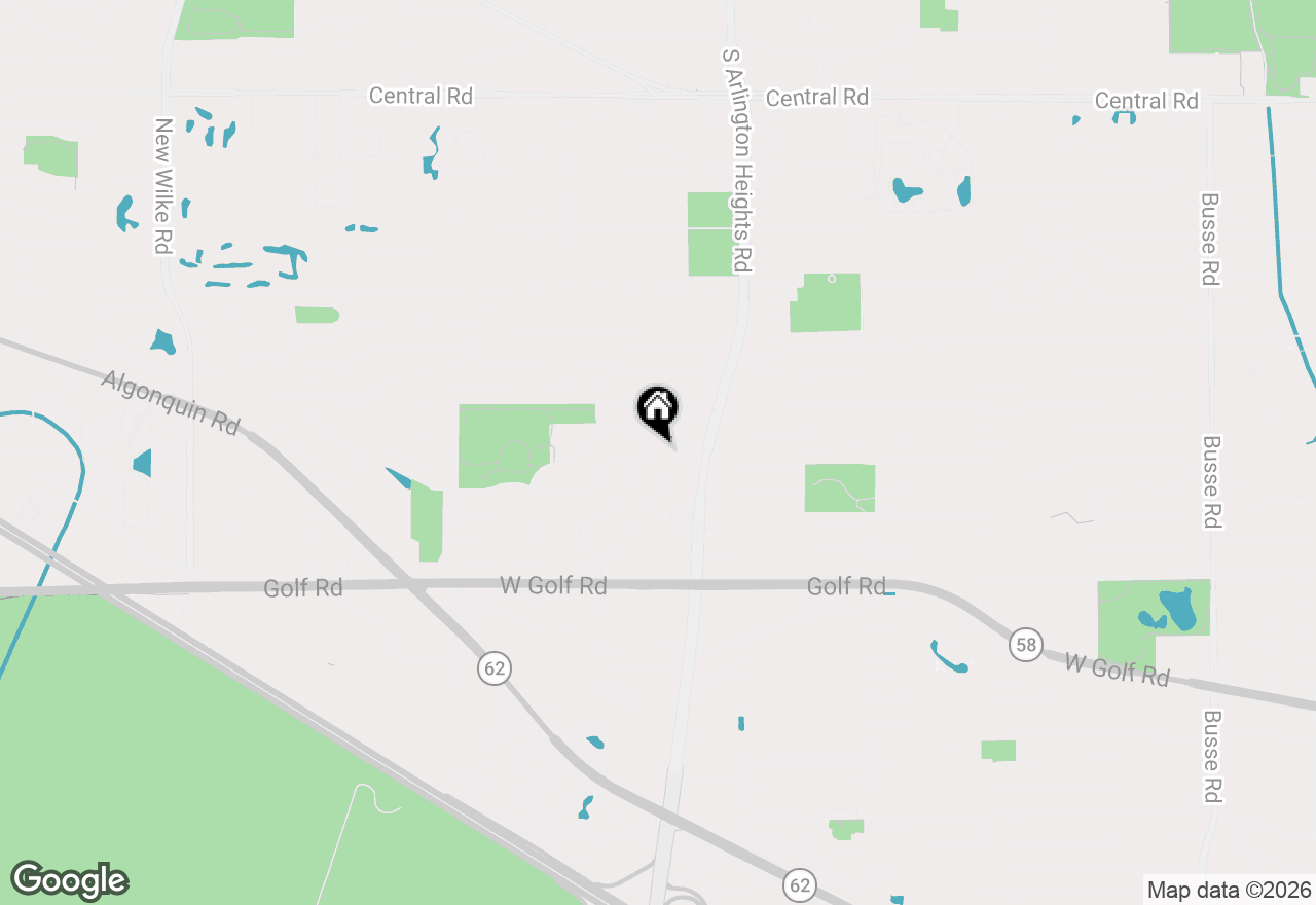 Map of 1527 S Chesterfield Drive, Arlington Heights, IL 60005