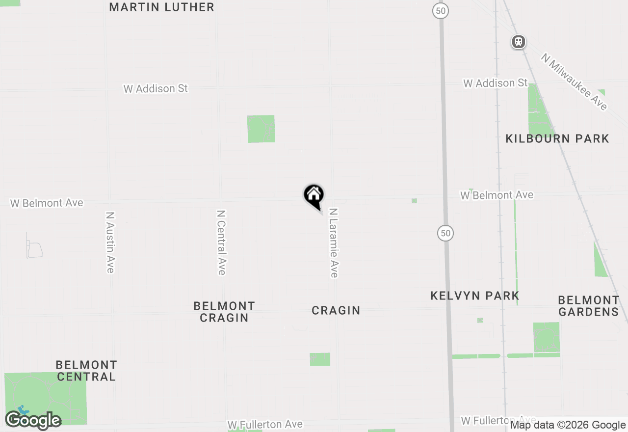 Map of 5243 W Fletcher Street #2, Chicago, IL 60641