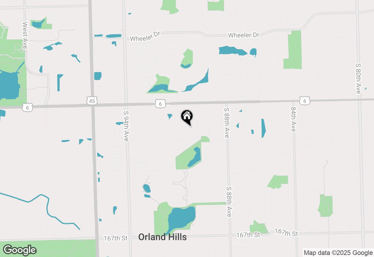 Map of 16026 90th Avenue, Orland Hills, IL 60487