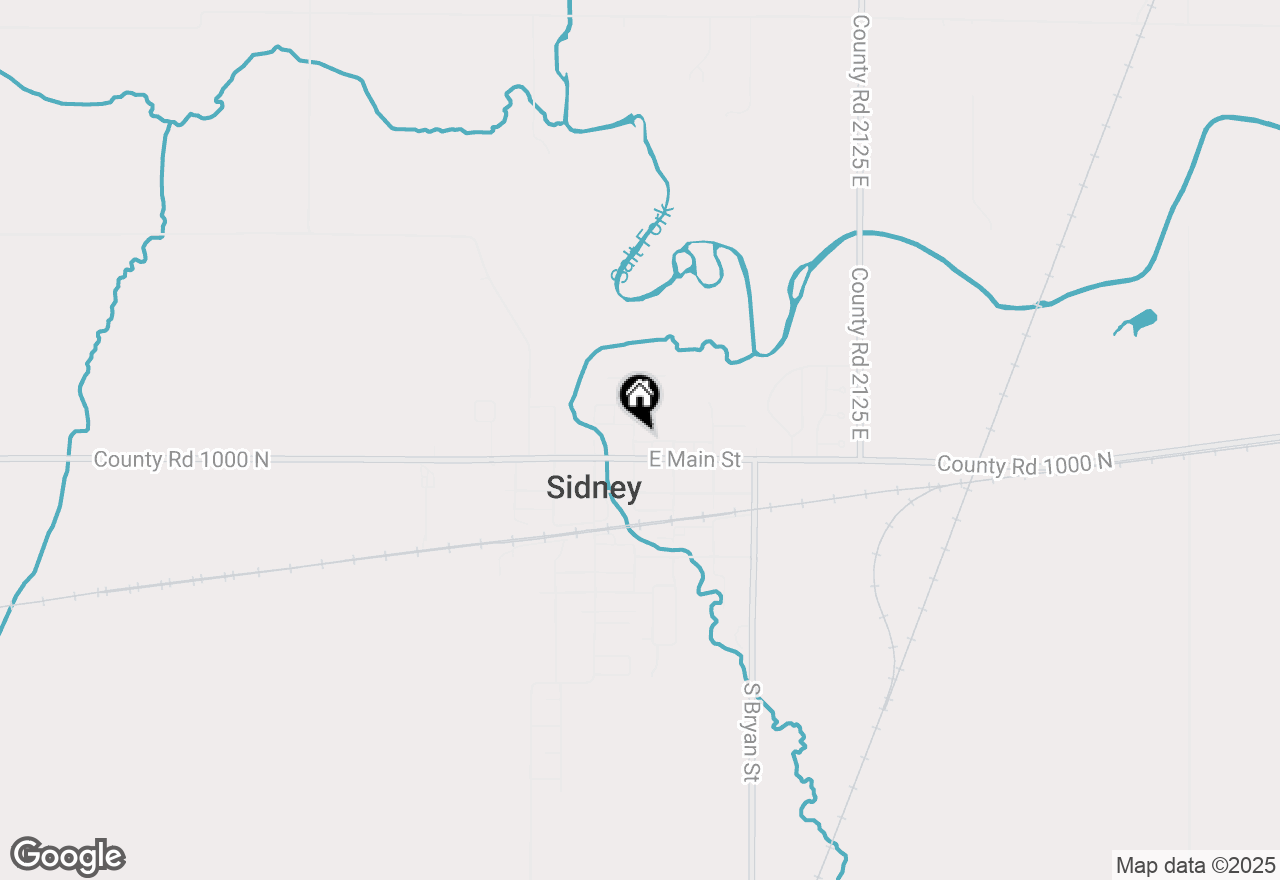 Map of 104 N Harrison Street, Sidney, IL 61877