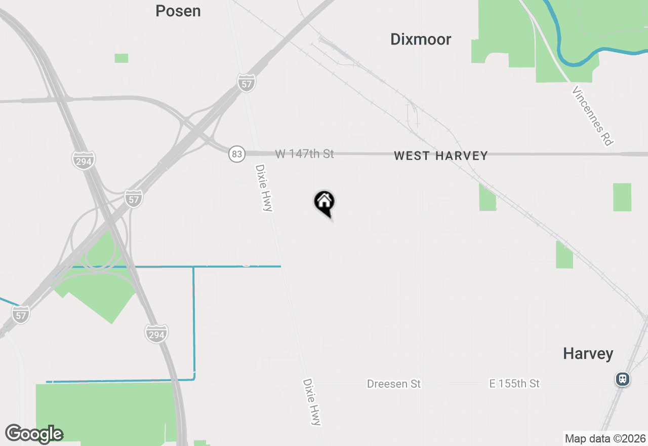 Map of 14919 Cooper Avenue, Harvey, IL 60426