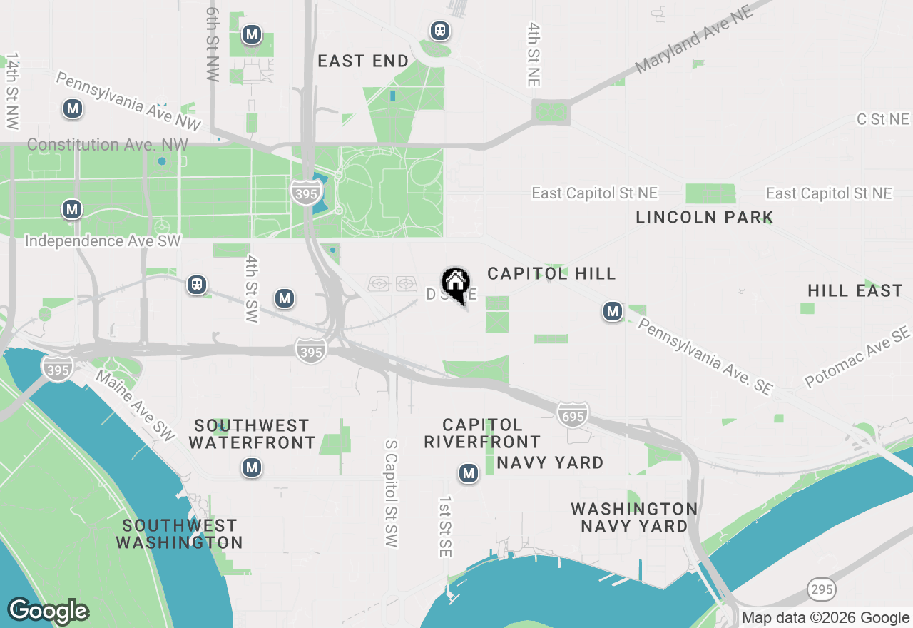 Map of 116 N Carolina Avenue Se #204, Washington, DC 20003