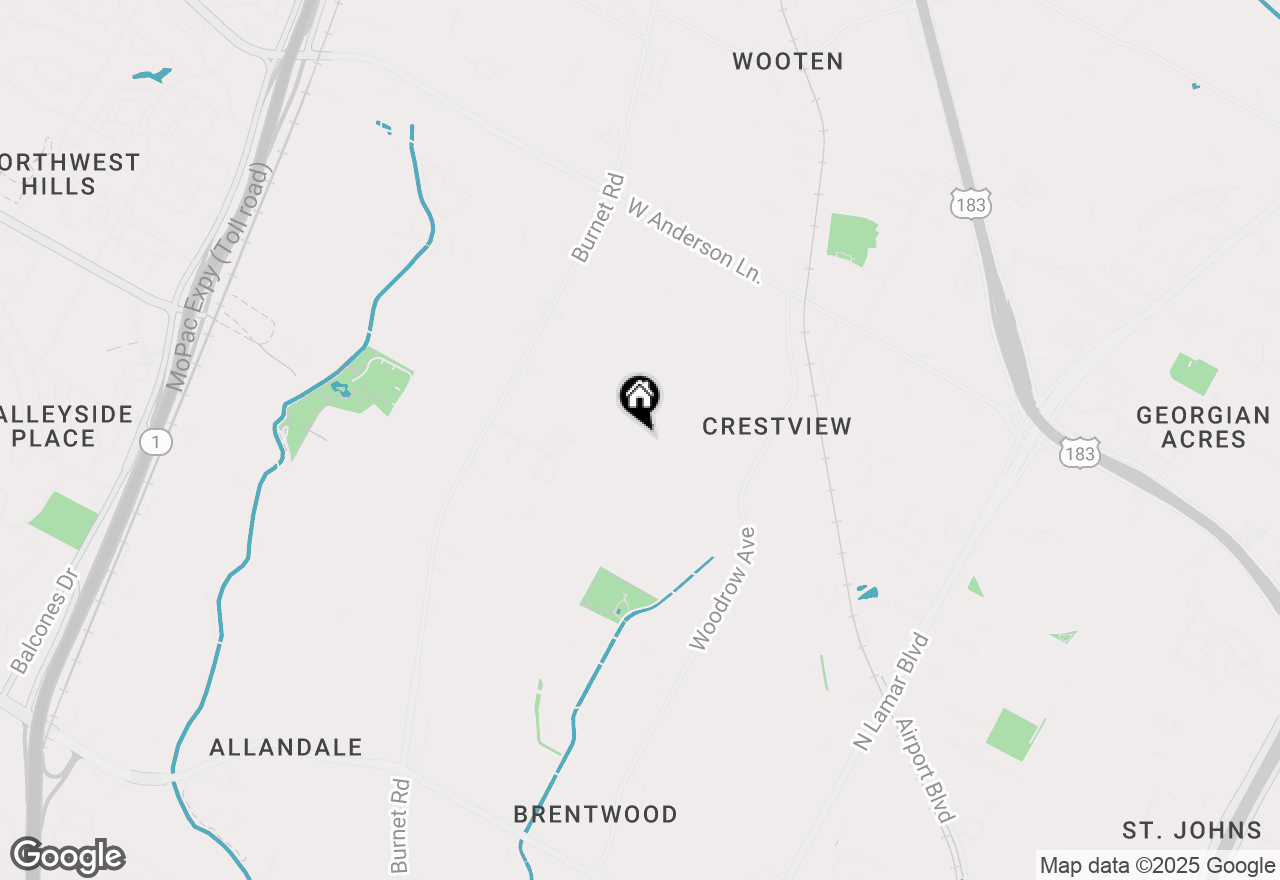 Map of 1813 Pasadena Dr, Austin, TX 78757