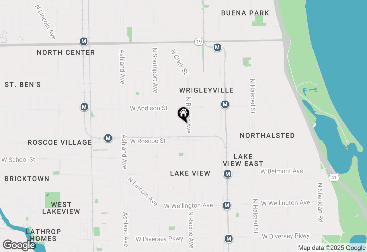 Map of 1221 W Cornelia Avenue, Chicago, IL 60657