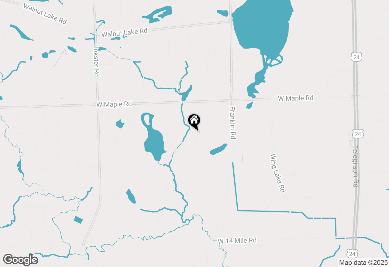 Map of 6720 Castle Drive, Bloomfield Hills, MI 48301