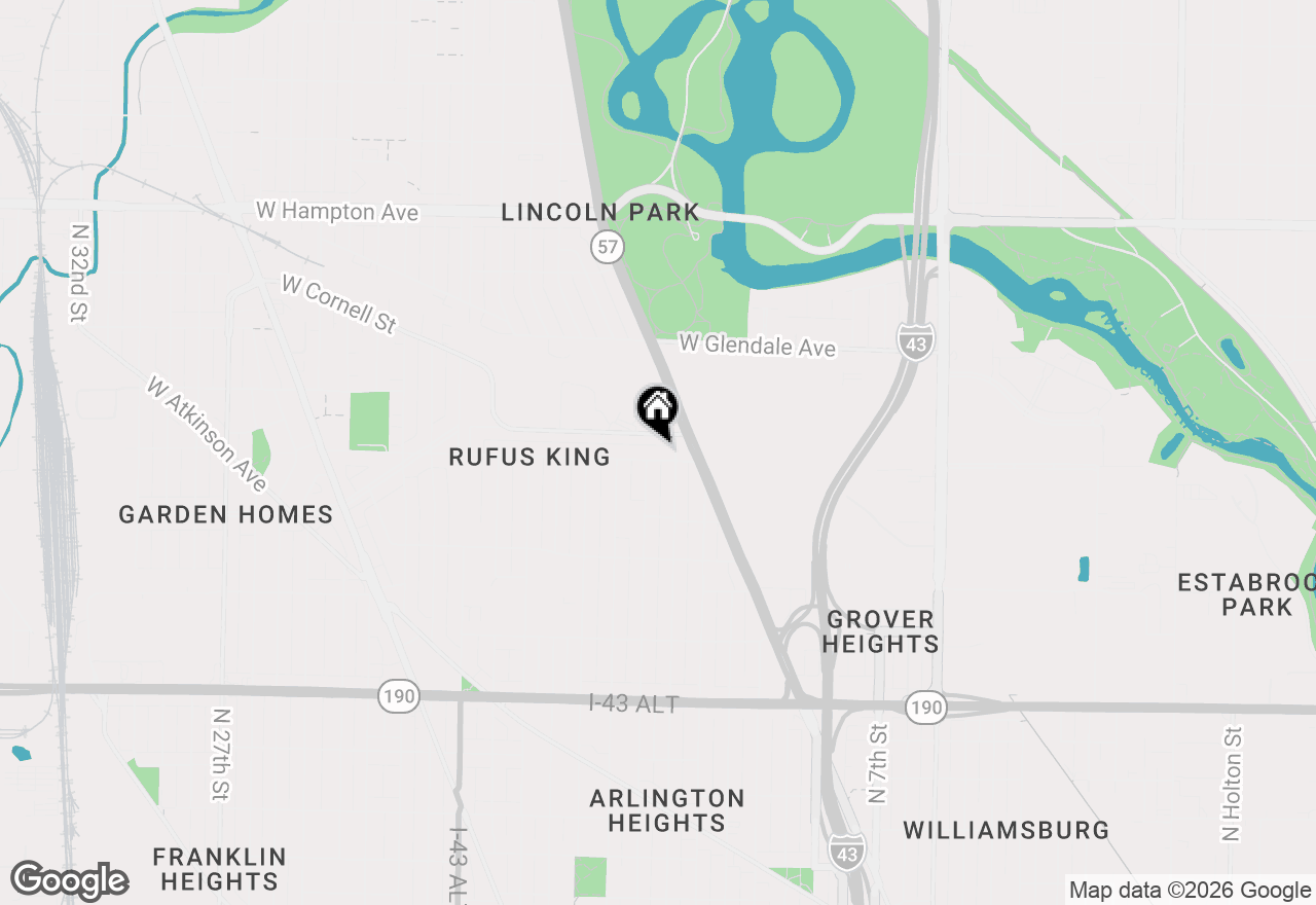 Map of 1420 W Congress St, Milwaukee, WI 53209