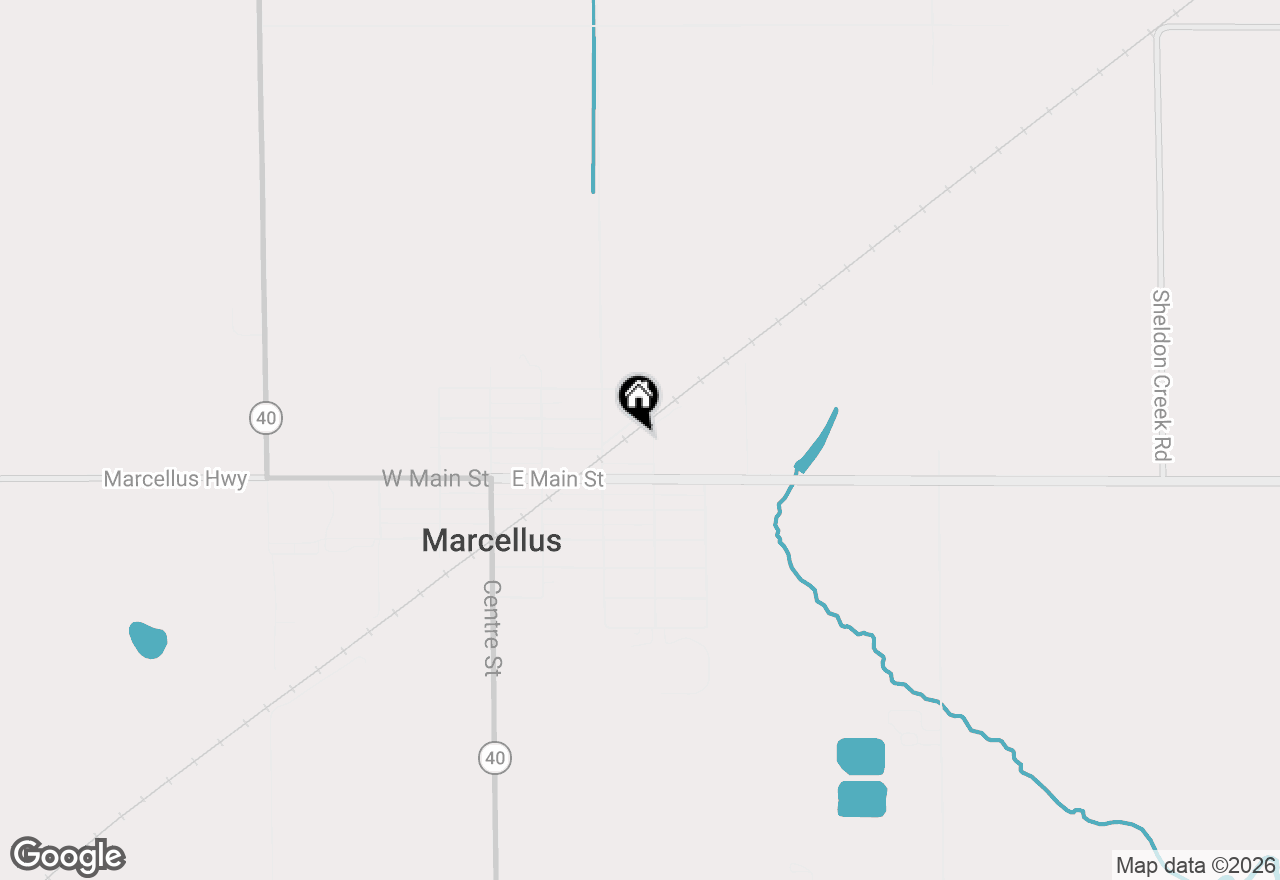 Map of 617 E Read Street, Marcellus, MI 49067
