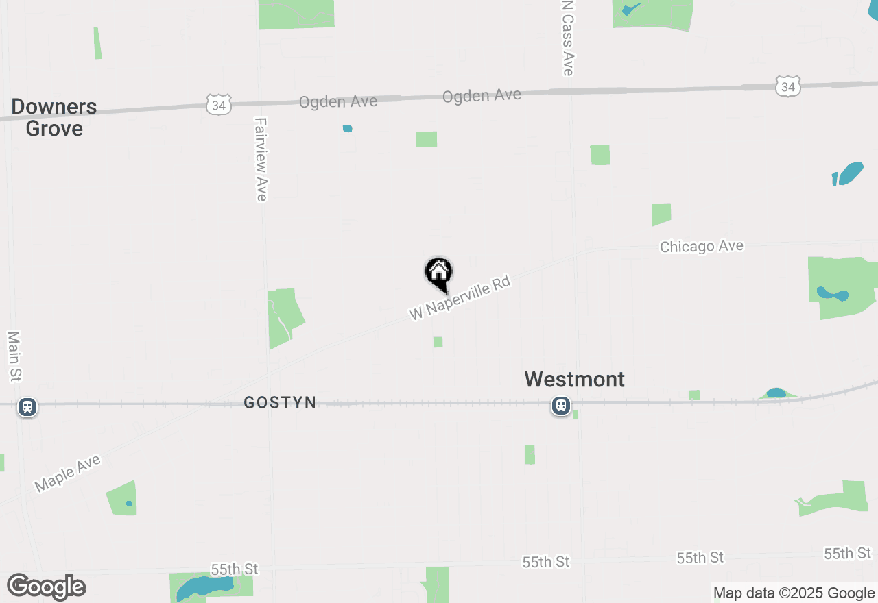Map of 302 W Naperville Road, Westmont, IL 60559