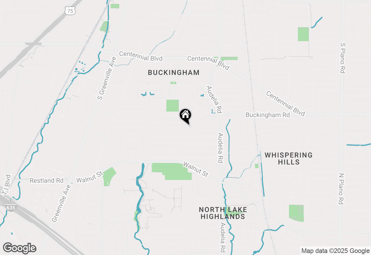 Map of 607 Tiffany Trail, Richardson, TX 75081