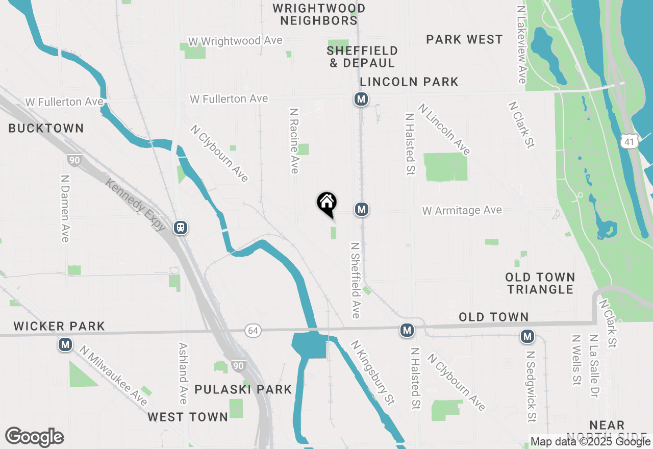 Map of 1950 N Seminary Avenue, Chicago, IL 60614