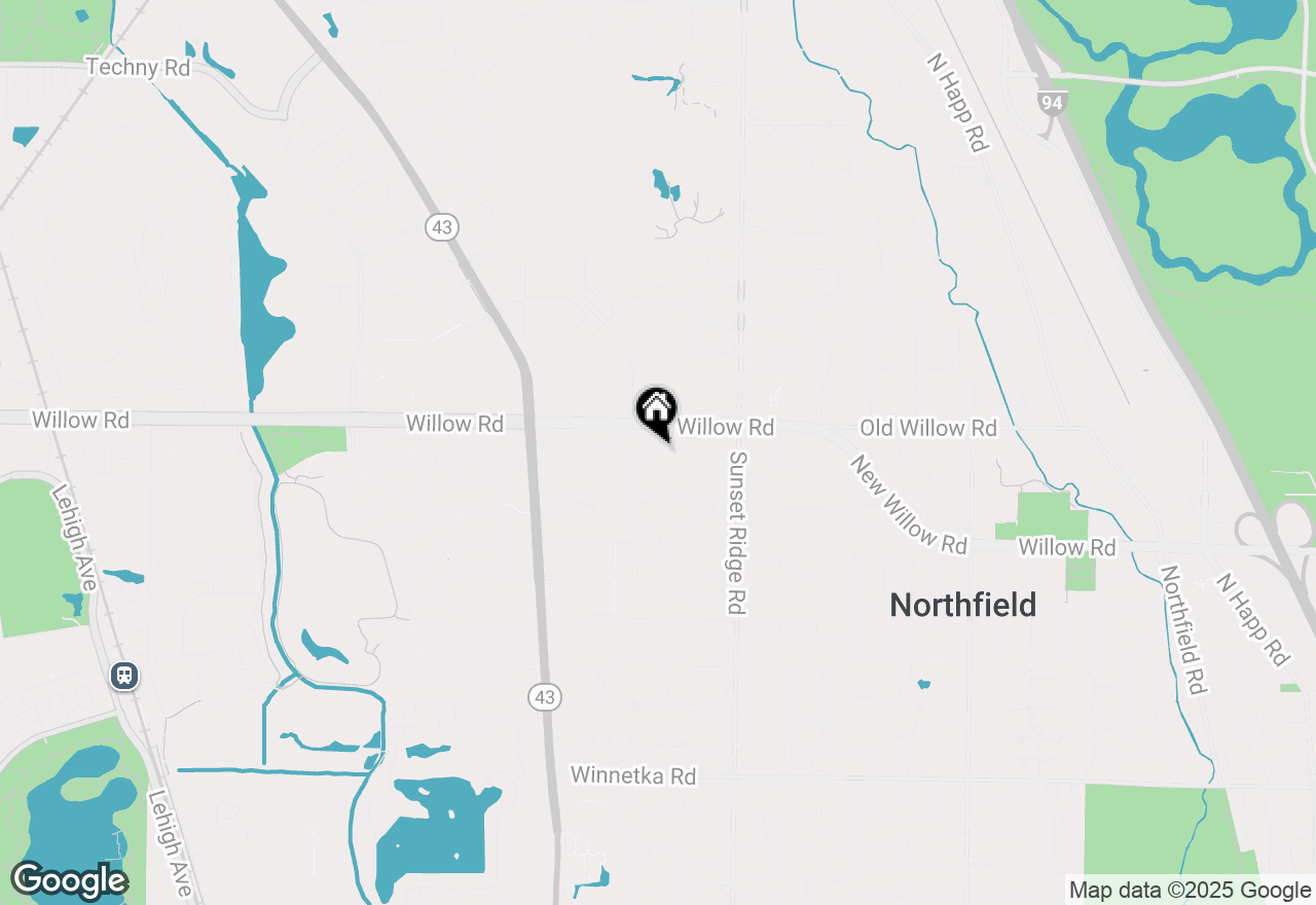 Map of 2437 Fox Meadow Court, Northfield, IL 60093