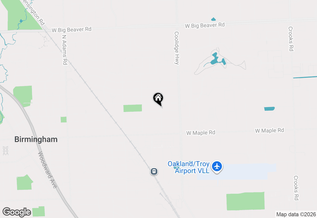 Map of 2577 Buckingham Avenue, Birmingham, MI 48009