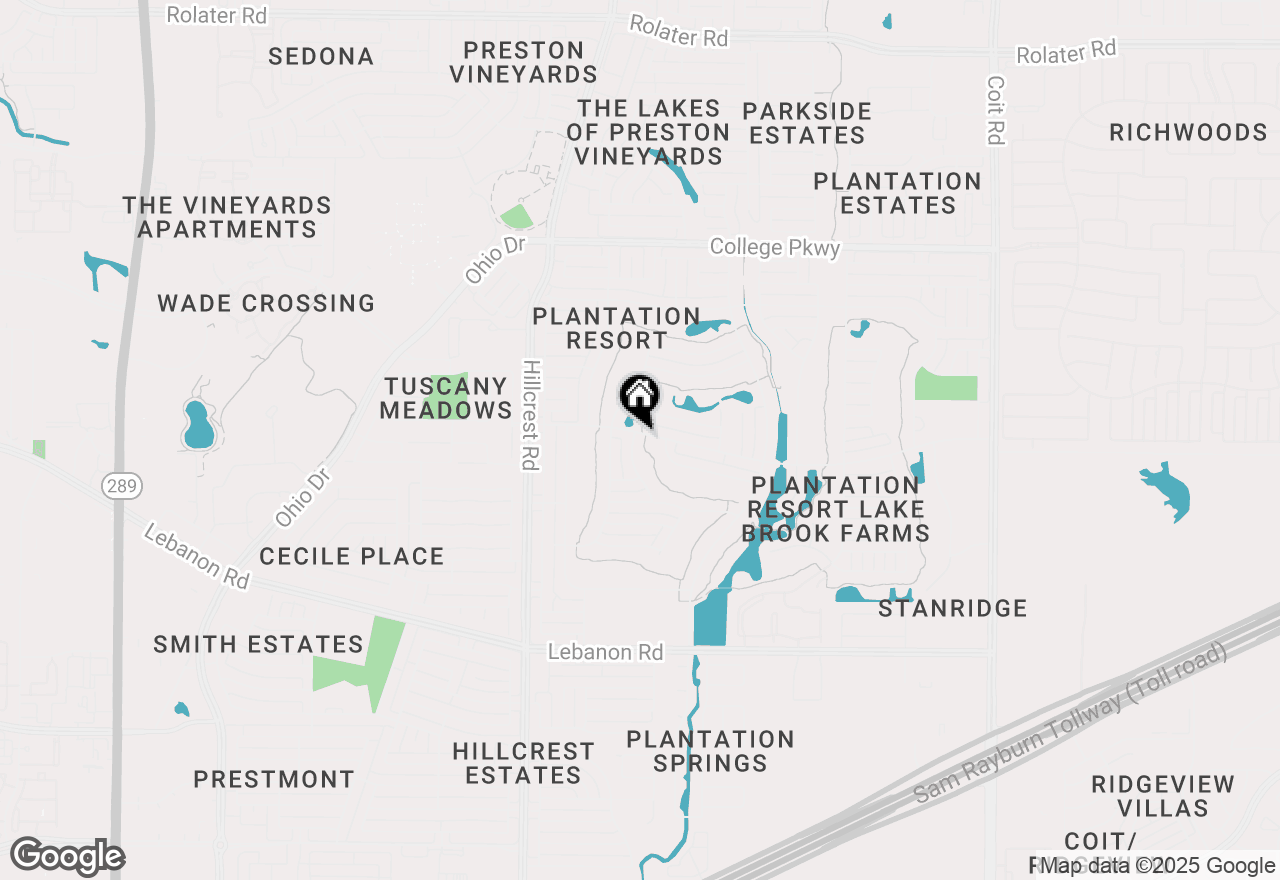 Map of 5504 Lebeau Lane, Frisco, TX 75035
