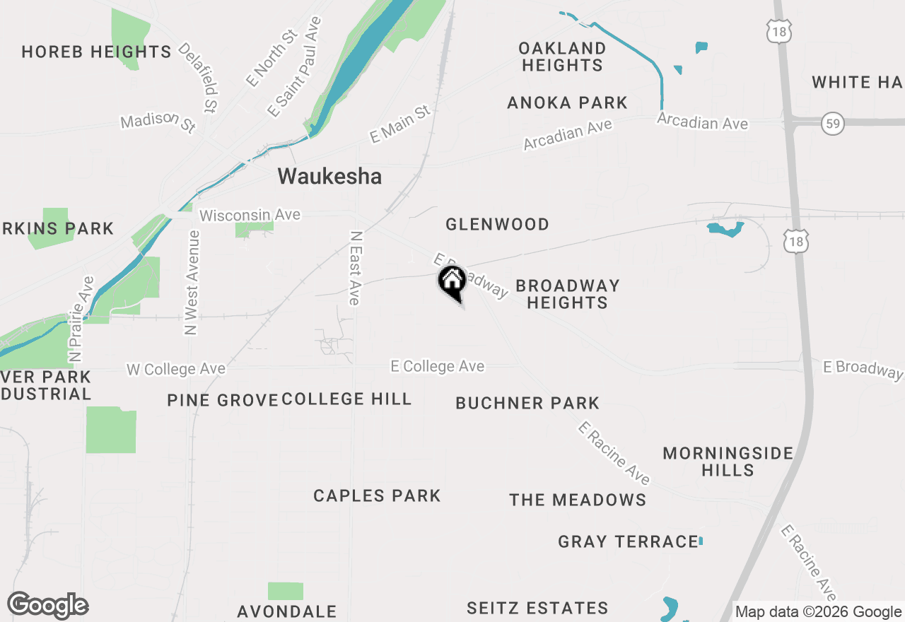 Map of 517 Mccall St, Waukesha, WI 53186