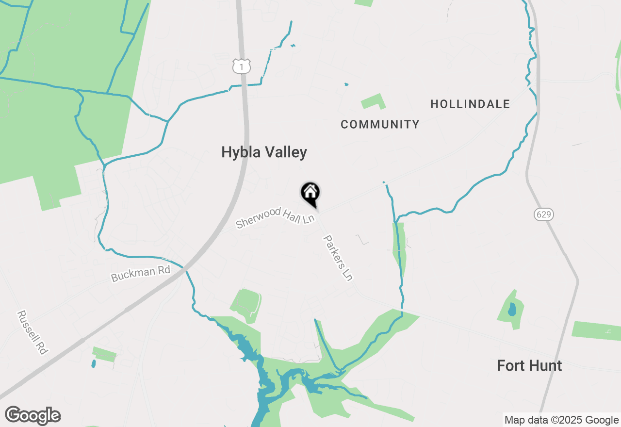 Map of 2616 Sherwood Hall Lane #205, Alexandria, VA 22306