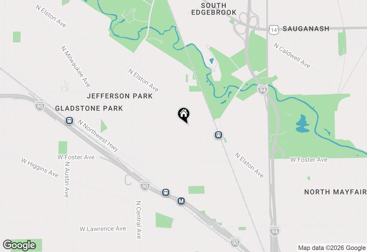Map of (Address confidential), Chicago, Illinois 60630