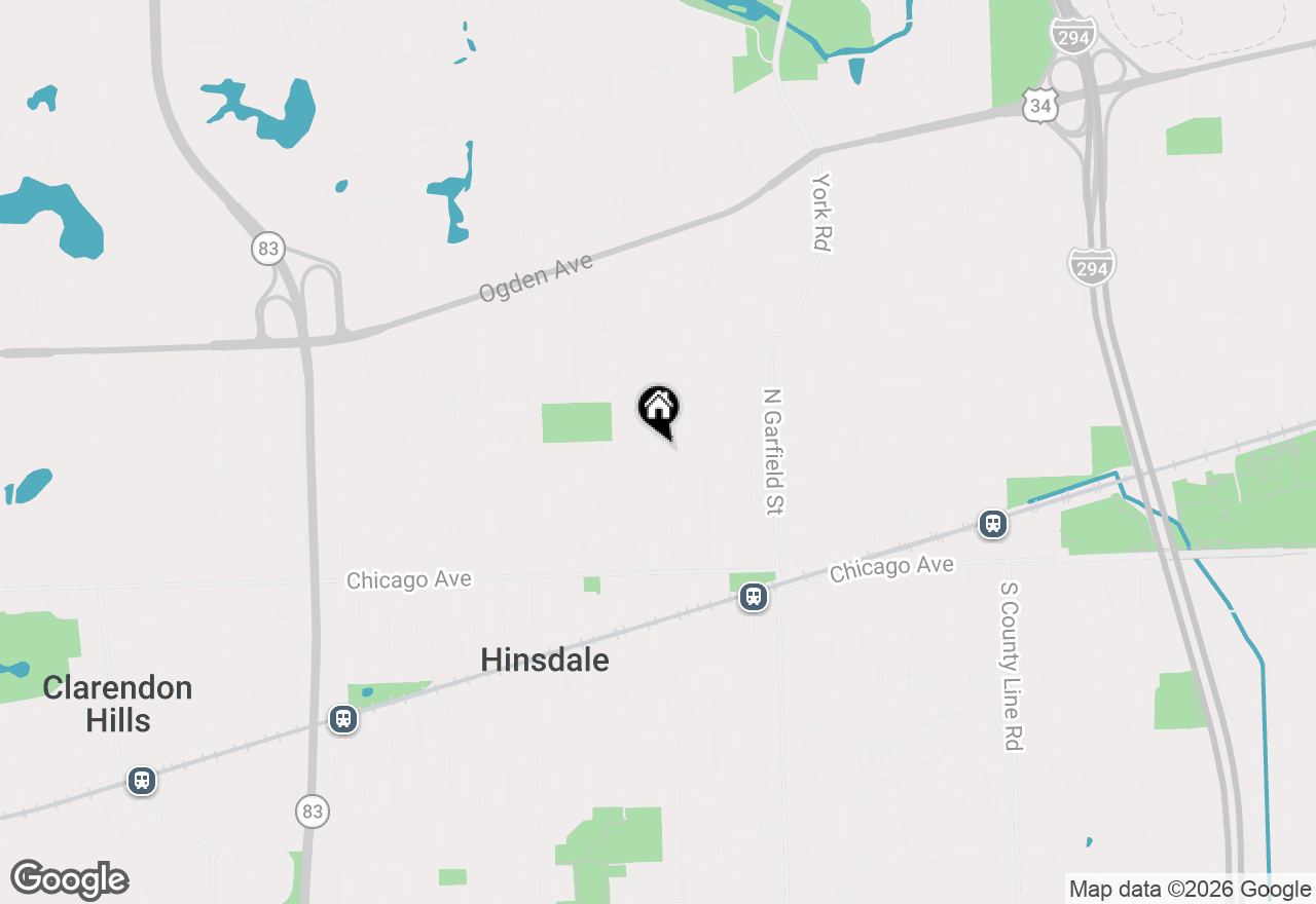 Map of 231 N Grant Street, Hinsdale, IL 60521