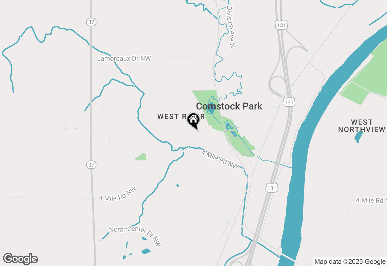 Map of 211 York View Place Nw, Comstock Park, MI 49321