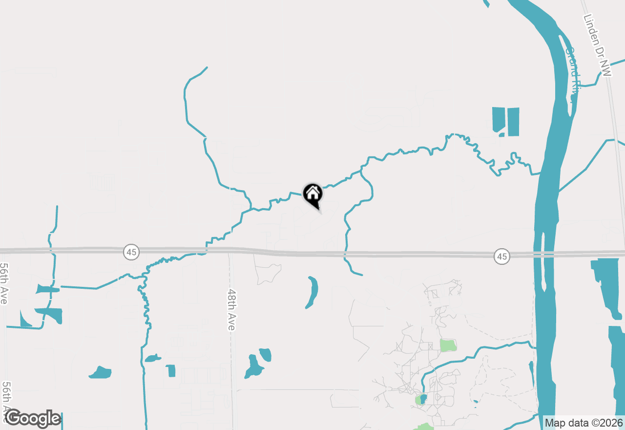 Map of 4418 Oakland Drive, Allendale, MI 49401