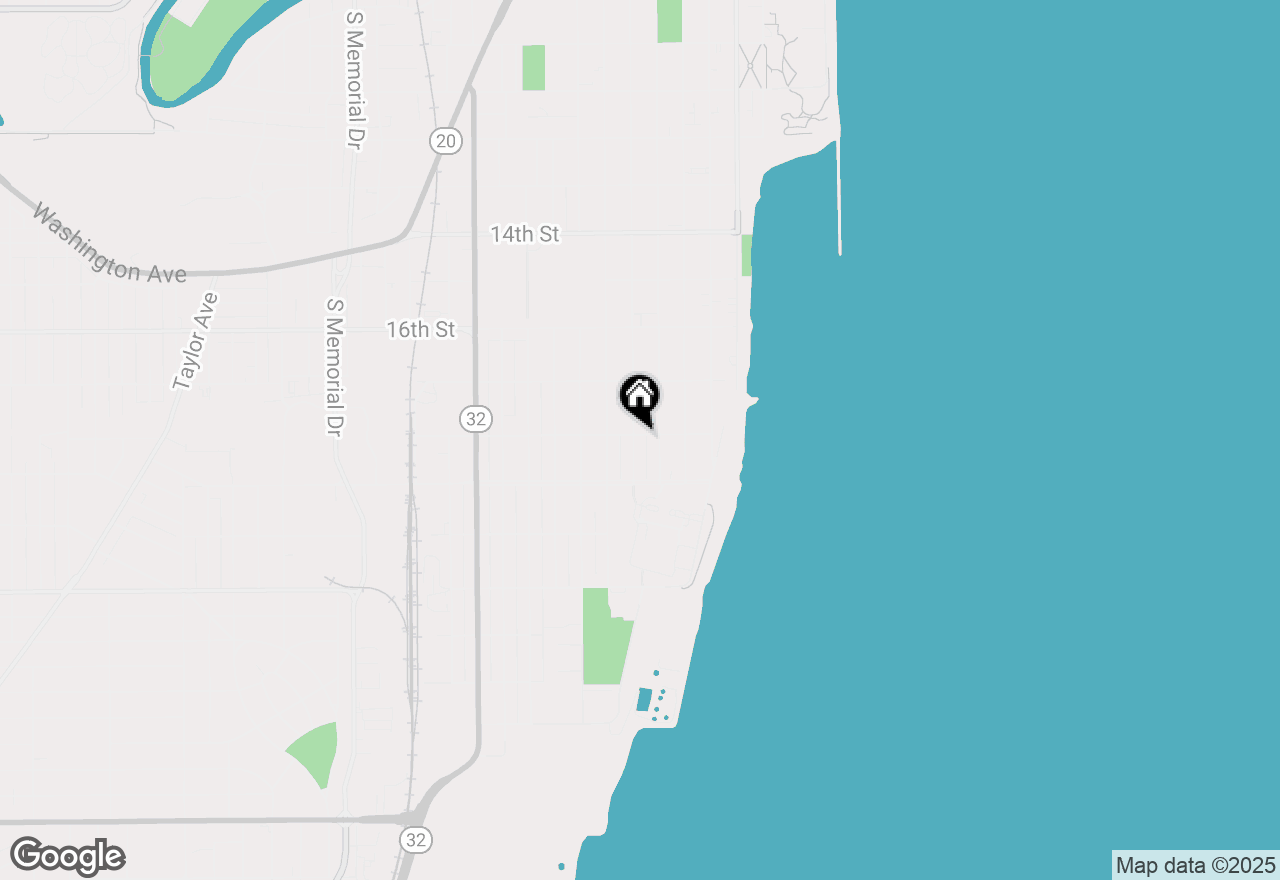 Map of 1801 Villa St, Racine, WI 53403