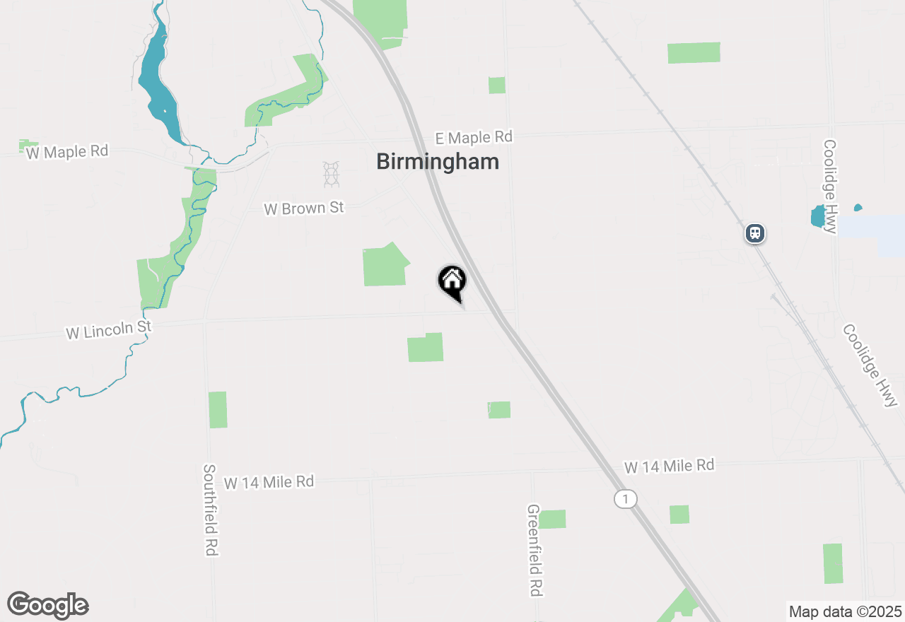 Map of 677 E Lincoln Street #4, Birmingham, MI 48009