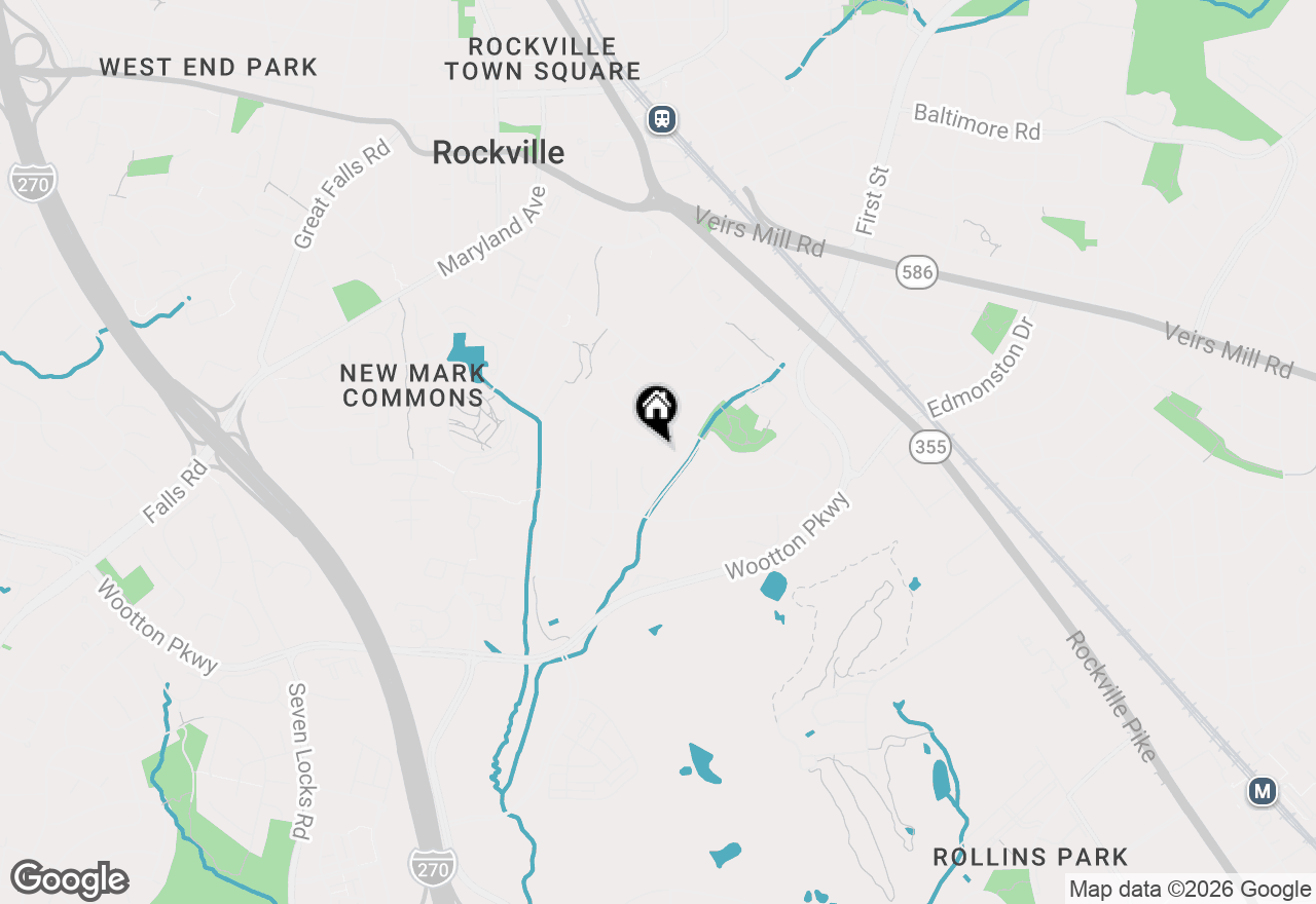 Map of 835 Bowie Road, Rockville, MD 20852