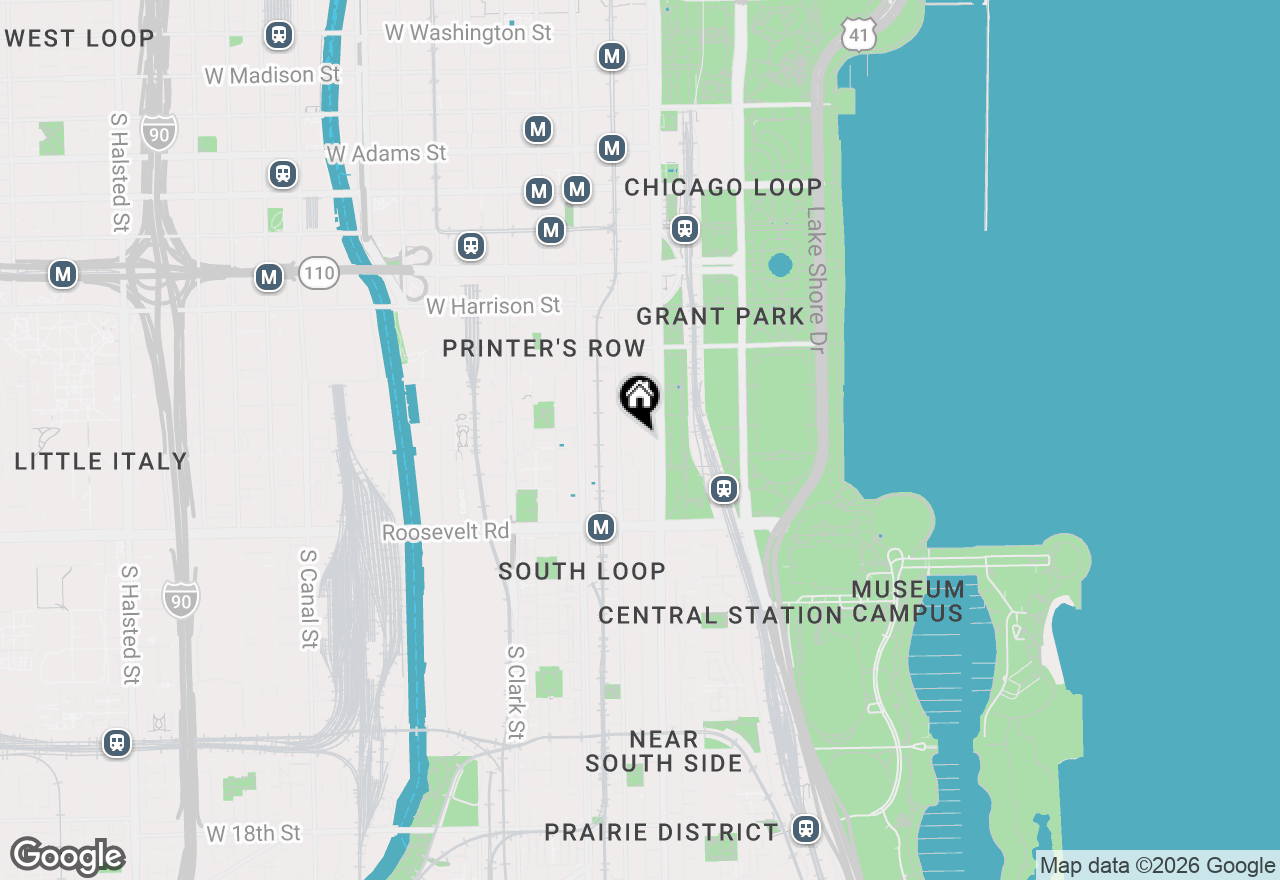 Map of 910 S Michigan Avenue #1011, Chicago, IL 60605