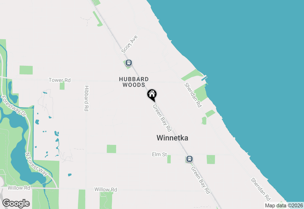 Map of 774 Green Bay Road, Winnetka, IL 60093