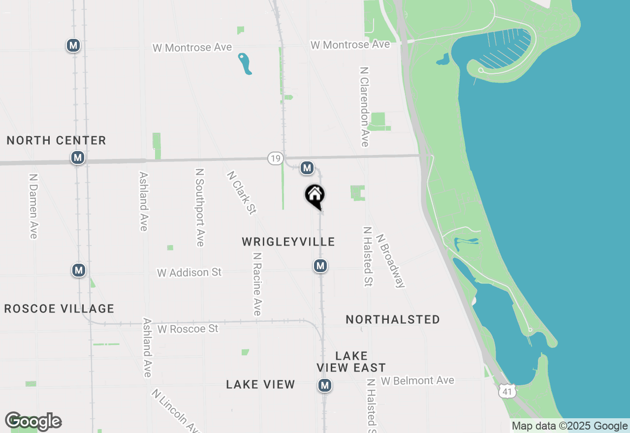 Map of 3757 N Sheffield Avenue #201, Chicago, IL 60613