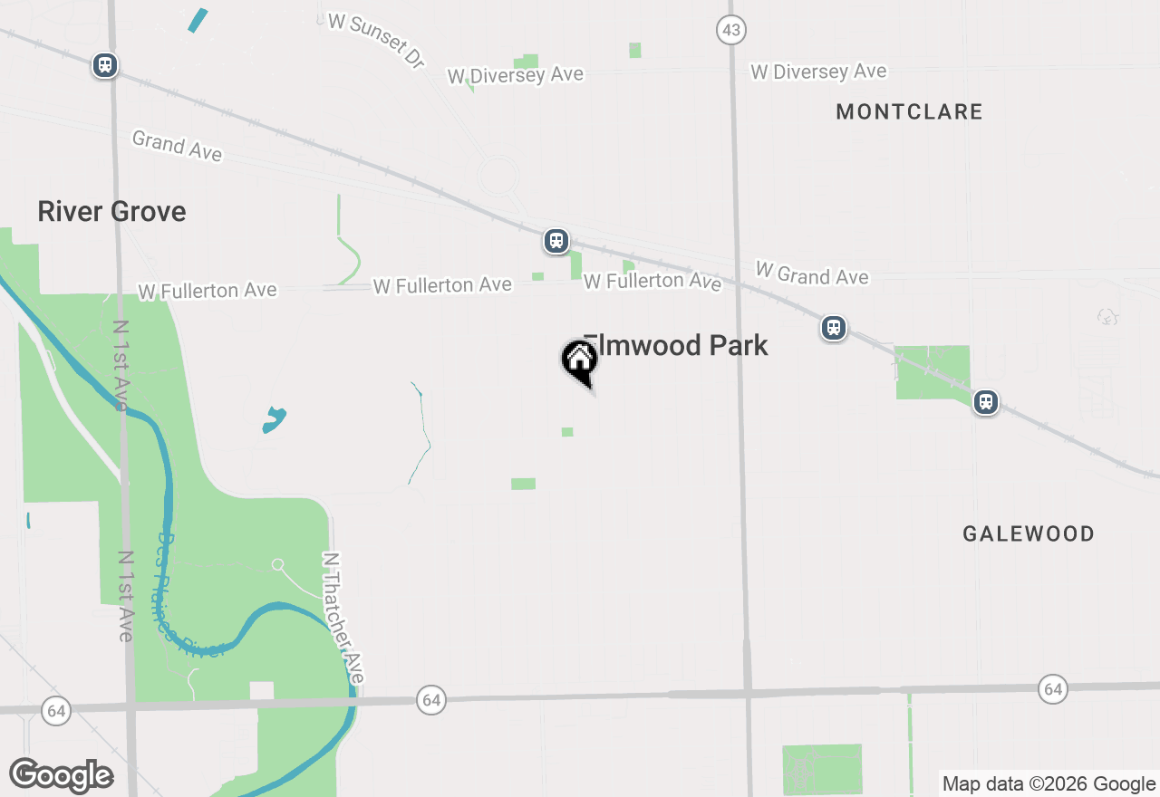 Map of 2136 N 75th Avenue, Elmwood Park, IL 60707