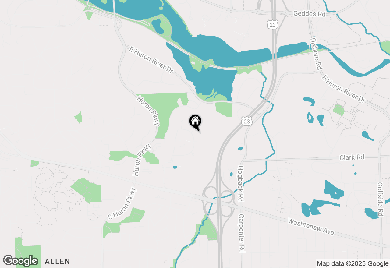 Map of 1575 Meadowside Drive, Ann Arbor, MI 48104