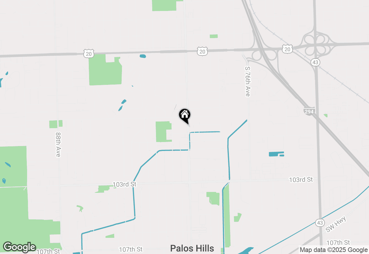 Map of 9944 S Roberts Road #205, Palos Hills, IL 60465