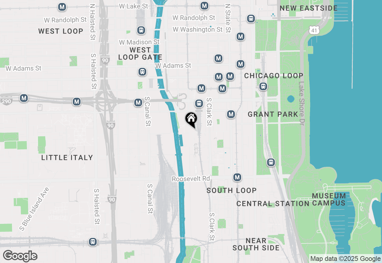 Map of 170 W Polk Street #1702, Chicago, IL 60605