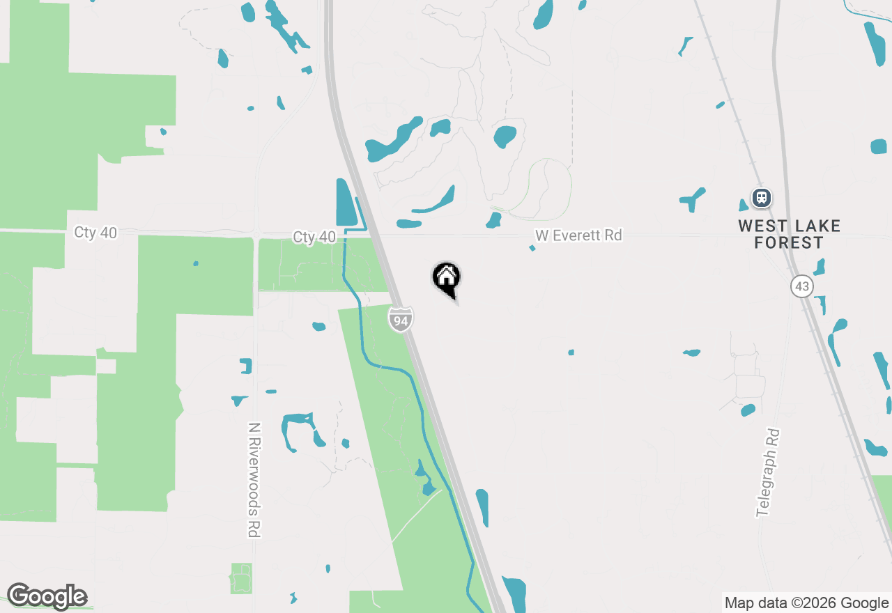 Map of 1931 Farm Road, Lake Forest, IL 60045