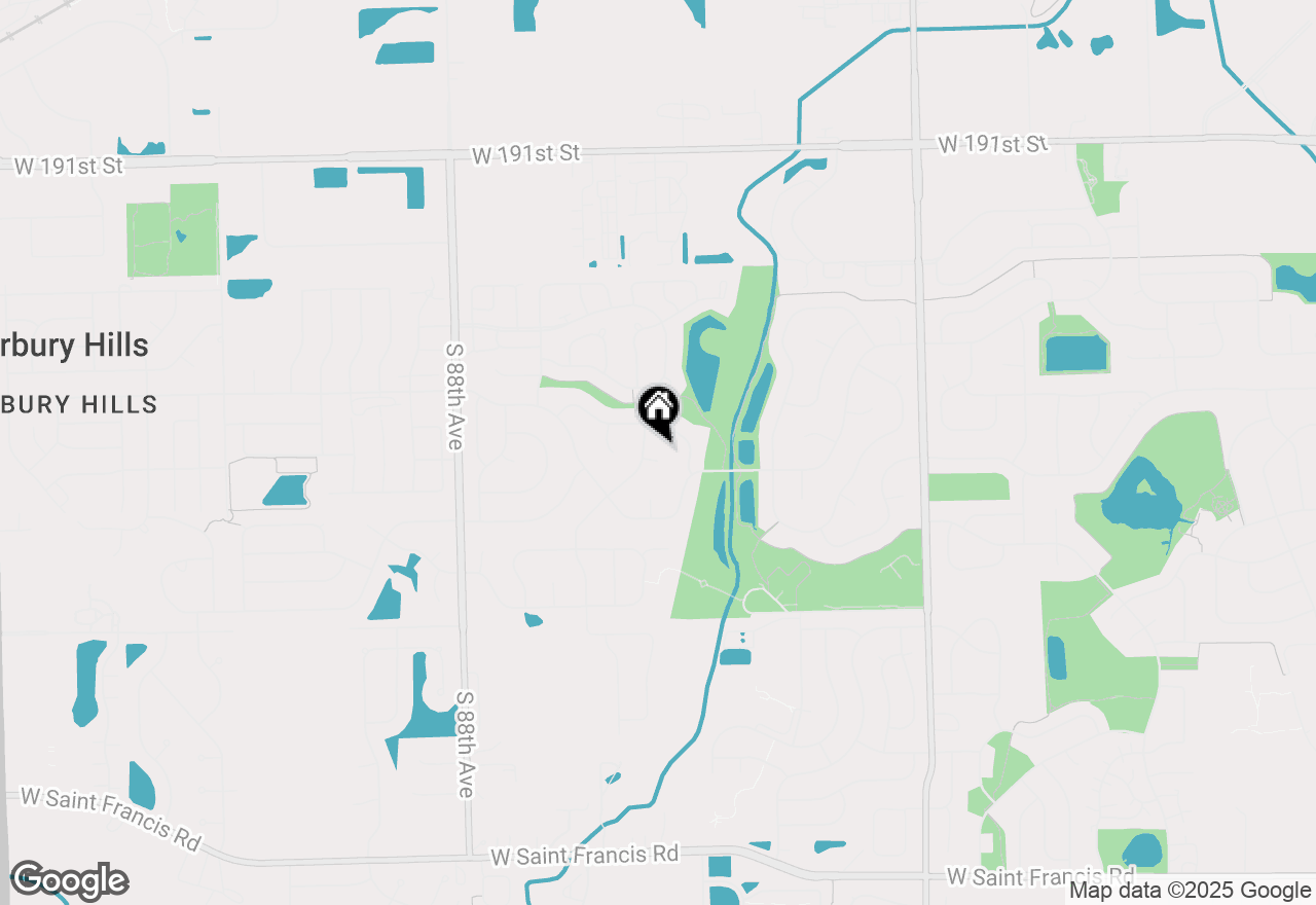 Map of 8430 Brookpoint Court, Tinley Park, IL 60487