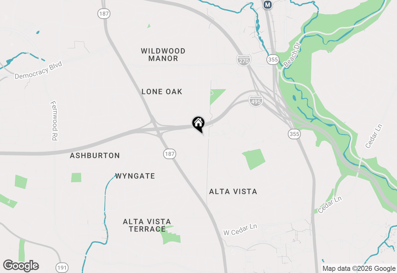 Map of 16 Maplewood Park Court, Bethesda, MD 20814