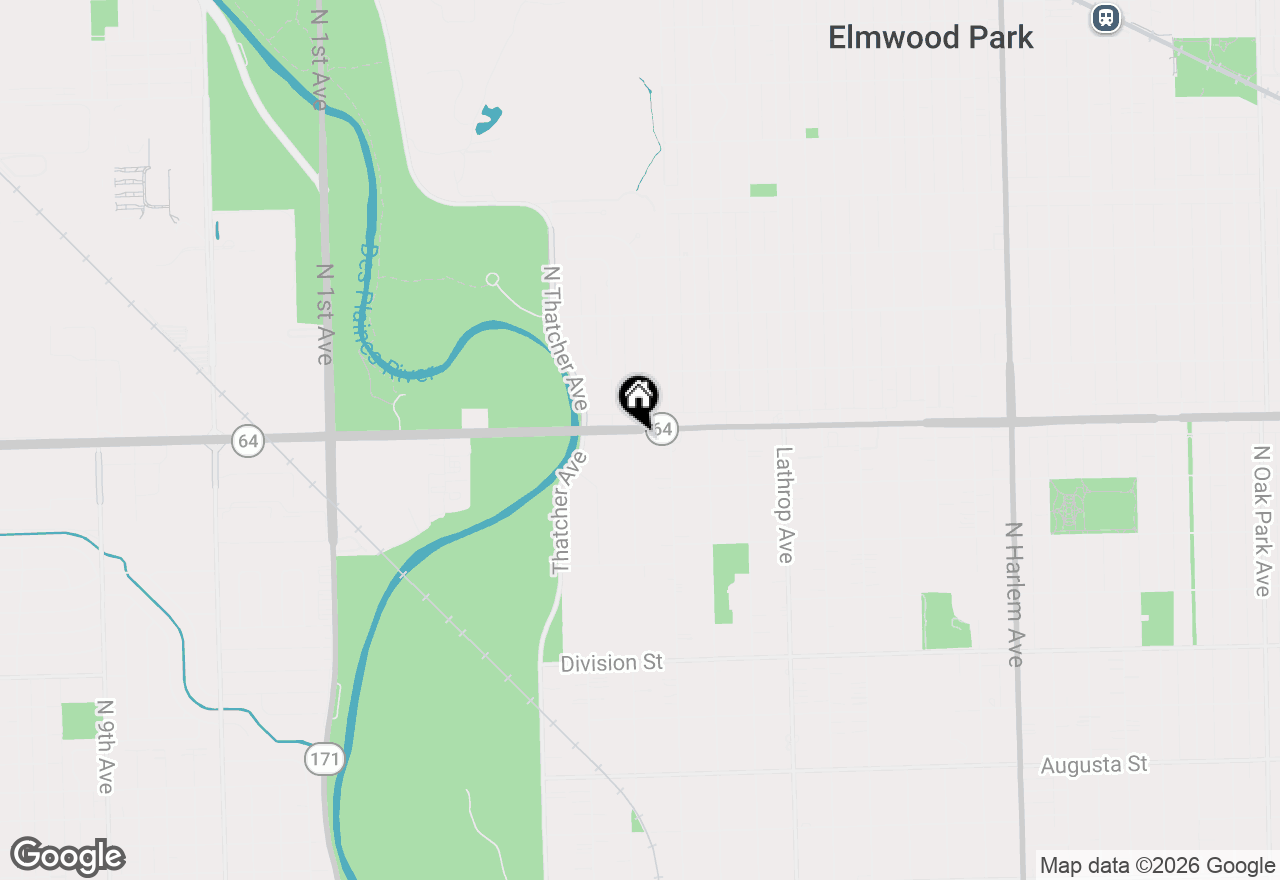 Map of 1535 Forest Avenue #402, River Forest, IL 60305