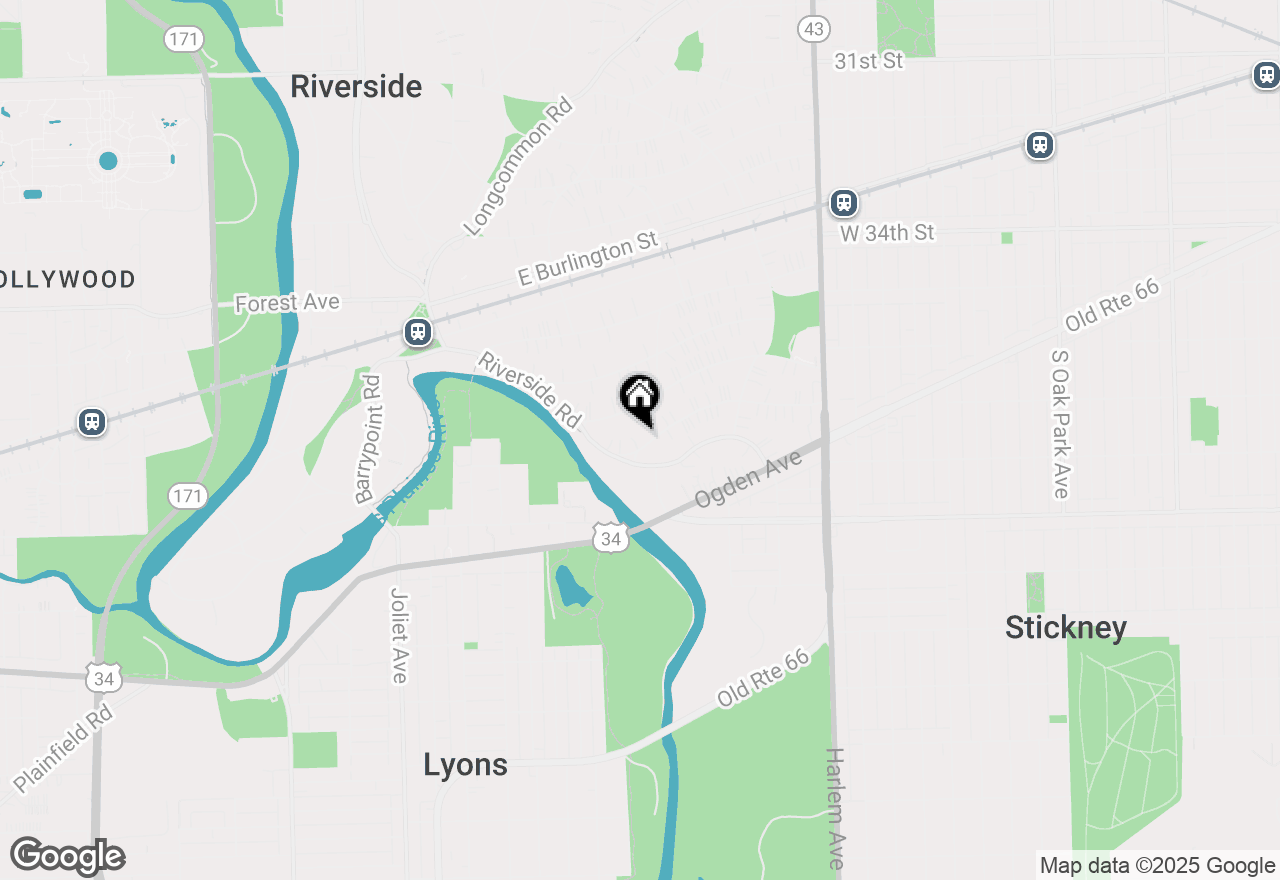 Map of (Address confidential), Riverside, Illinois 60546